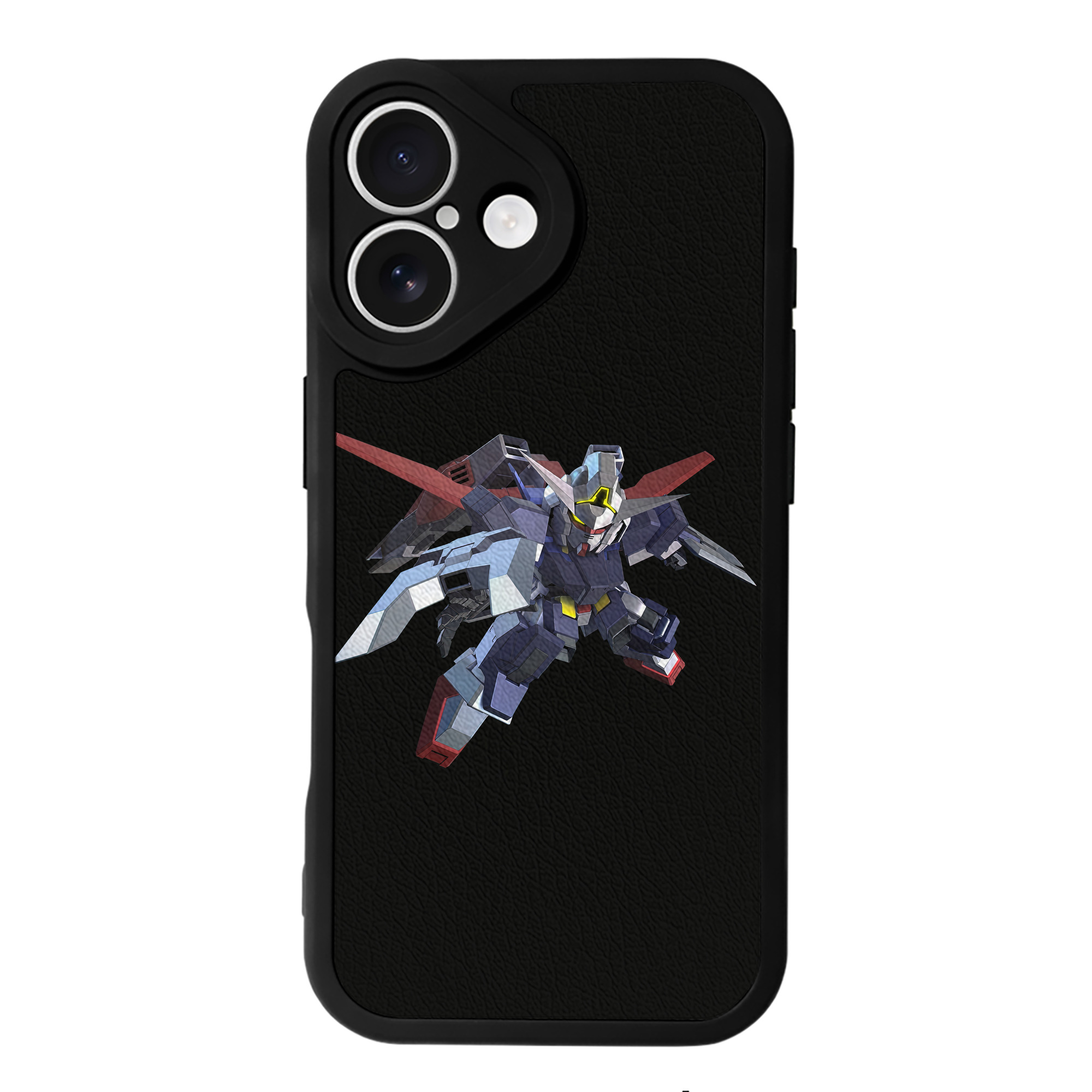 （画像用） 機動戦士ガンダム Mobile Suit Gundam 【iPhone 16シリーズ対応】シリコンスマホケース（レザー調） 材質：シリコン